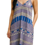 Anthropologie Addison 100% Silk Slip Dress Blue Size M  Photo 0