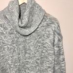 BP  gray white cowl neck knit sweater Photo 3