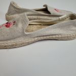 Soludos  ESPADRILLE FLAMINGO EMBROIDERED SMOKING SLIPPERS IN BEIGE 8 REVOLVE Photo 4