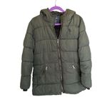 U.S. Polo Assn. women’s Green Puffer Jacket with Hood Size L Casual Photo 4