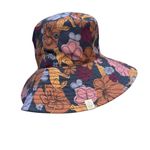 Quagga Green Label Floral Cheetah Wide Brim Bucket Hat Blue Photo 1