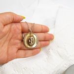 Rustic Cowgirl Hat Pendant Necklace Silver Photo 4