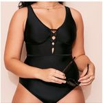 Adore Me  Andressa Contour Plus Women’s Black One Piece Swimsuit Size‎ 1X Beach Photo 1