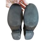 Tory Burch  Black Leather Riding Boots Women’s 7M  Gold Buckle & Logo Detail Photo 9