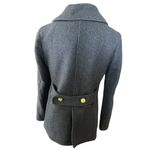 J.Crew  Stadium Cloth Nello Gori Wool Blend Double
Breasted Peacoat Jacket Size 4 Photo 5