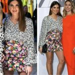 ZARA wrapped dolman balloon sleeve blouse top XSMALL IVORY black abstract print Photo 1