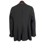 ZARA Black Open Front Long Sleeve Single-Breasted Womens Blazer XS Photo 2