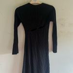 As is RTR Simon MillerSimm Dress Black/Silver Long Sleeve Cut Out sz Xs xSmall Black Photo 6
