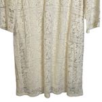 Tacera  Cream/Ivory Elegant Lace Overlay Dress Keyhole‎ Front NWT Size XL Photo 1