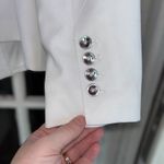 White House | Black Market Women's Sz 12 White Tailored Two Button Studio Blazer Photo 2