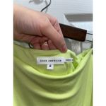 Good American  90s Good Touch One Shoulder Bodysuit Size 2 in a Key Lime Color Photo 5