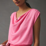 Anthropologie Daily Practice Gypsum Slouchy Cowl Neck Sleeveless Top Size XS Photo 0