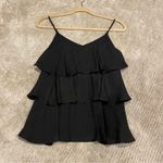 Bobeau  Tiered Ruffle Tank (Black, XS) Photo 3