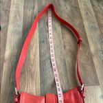 Coach  Vintage Soho Shoulder Crossbody Buckle Flap Purse Coral Red Leather Photo 14