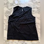Quince NWT 100% European Linen Black Tank Sz S Photo 6