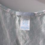 Eberjay Light Blue Patterned Top with Lace Trim Photo 1