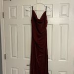 Lulus Burgundy Cowl Neck Bodycon Dress Size M Photo 2