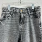 ZARA Gray High Rise Straight Leg Jeans Size: 6 Photo 1