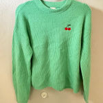 A New Day Green cherry sweater  Photo 0