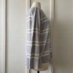 Banana Republic  Light Gray Striped Cream Sweater Photo 5