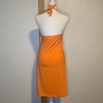 Tommy Bahama  orange halter mini dress size S Photo 2