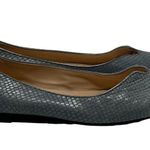 AGL Mimosa Snake Embossed Ballet Flat in Blue Grey Size 9.5 Photo 5