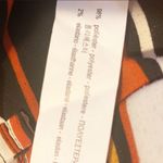 ZARA  Size Small Striped Tie Waist Cropped Belted Wide‎ Leg Pants Photo 5