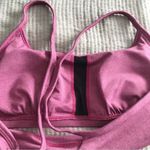 Johnny Was CALME Racerback Sports Bra Ease Cross Back Yoga Pink Purple NWOT XL Photo 3