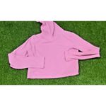Hollister  WAFFLE FULL-ZIP HOODIE Womens Size Small Cropped Pink Cotton Photo 7