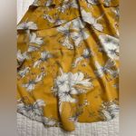 Lulus Darling Daylily Mustard Yellow Floral Print High-Low Maxi Dress Photo 8