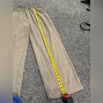 SheIn tan stretchy wide leg high waisted business casual pants with pockets L Photo 5