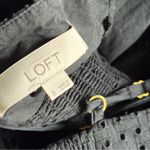 Loft  Black Eyelet Halter Dress SZ 0 Photo 5