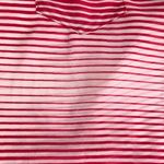 Kirra  Sheer Red White Striped Crop Top Sz Small Photo 2