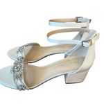 Betsey Johnson Women's 9.5  Mel Sandals 9.5M, Off-White with Rhinestones NEW Photo 5