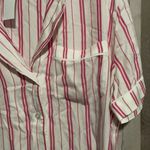 Loft  Pink Flare Striped Pajama Set Small Shorts/ Medium Shirt NEW Photo 9