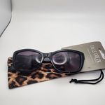 Falls Creek NWT  Black Sunglasses & Leopard Print Pouch Photo 1