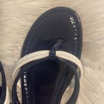 J. McLaughlin  Blue and White Sandals Classic Thong Style size not available Photo 2
