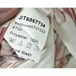 SheIn Women’s Top Size Medium Floral V Neck Semi Sheer Photo 5