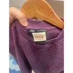 ZARA COCA-COLA PLUSH DRESS SIZE S Sweater Shirt Dress 100% Cotton Photo 4