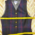 Pendleton VTG Virgin Wool Tartan Plaid Vest Academic Ivy League Made In USA Sz10 Photo 6