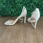 Journee Collection Zoya Heels Womens 9 Off White Square Toe Rhinestone Strap NEW Photo 5