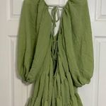 Princess Polly Danny Long Sleeve Mini Dress Green Photo 2