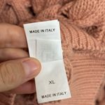 Brunello Cucinelli NWT  Crewneck Open Cable Knit Chunky Sweater in Pink - Size XL Photo 6