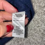 Theory Suffira Lofty Womens L Cashmere Colorblock Crewneck Sweater Navy Green Photo 3