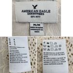 American Eagle  Women’s Medium Boho Crochet Open Front Cardigan Photo 9
