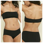 ANDIE Swim The Rio Top Black Bikini Bandeau Adjustable L Photo 1