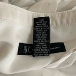 Women’s INC International Concepts white sheer top with tiny rhinestones Sz 6 Photo 3