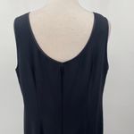 Vintage 90s Tom & Linda Platt Silky Sheath Dress Sleeveless Scoopneck Womens 16 Black Photo 5