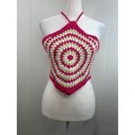 BP  from Nordstrom Crochet Hankerchief Halter Top in Pink Festival Swirl XL. NWOT Photo 2