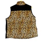 Lauren Ralph Lauren Womens 2X Puffer Vest Full Zip Up Cheetah Purple Quilted Tan Photo 7